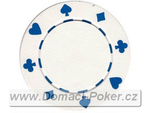 Poker žetony Bez potisku 11,5gr. - Bílý