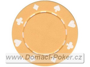 Poker žetony Bez potisku 11,5gr. - Žlutý