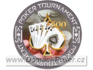 Tournament 11,5gr. - Hodnota 500 - šedý