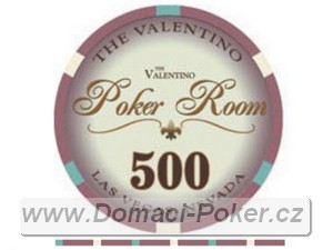Valentino Poker Room 10,5gr. - Hodnota 500 - fialový