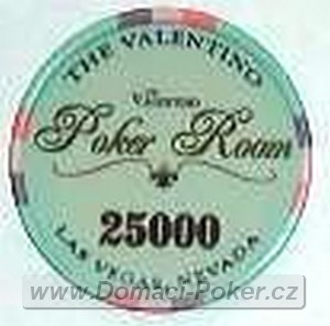 Valentino Poker Room 10,5gr. - Hodnota 25000 - tmavě modrý