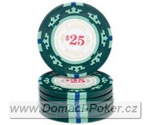 Casino Royal 14gr. - Hodnota 25 - zelený