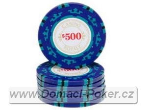 Casino Royal 14gr. - Hodnota 500 - tmavě modrý