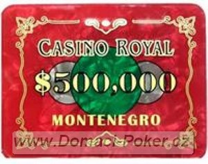 Casino Royal 14gr. - Plaketa s hodnotou 500000 - červená