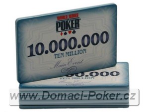 WSOP Main Event 10gr. - Plaketa 10.000.000 - modrá