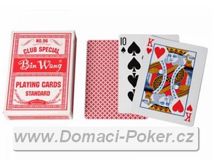 Hrací karty na poker BCG Playing Cards No. 92 - červené