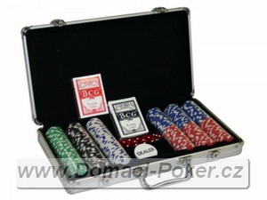 Poker set s motivem Kostky 300 NA PŘÁNÍ