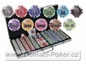 Poker sada žetonů THE NUTS 1000 NA PŘÁNÍ