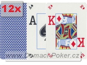 Plastové karty Copag - DualIndex modré - 12pk
