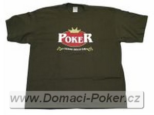 Zelené tričko texas Holdem Poker - L