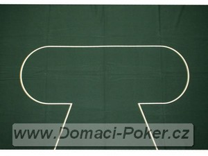 Profesionální plátno na pokerové stoly - zelená vlna 250 x 150 cm