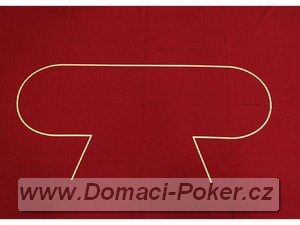 Profesionální plátno na pokerové stoly - modrá vlna 250 x 150 cm