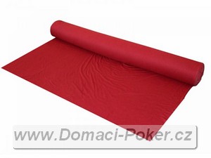 Plátno na pokerové stoly - mikrovlákno červené