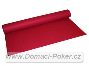Profesionální plátno na pokerové stoly - červená vlna