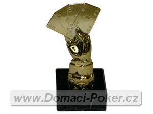 Pokerová trofej - zlatá