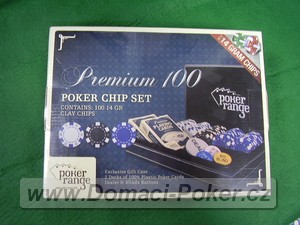 Poker Range Premium 100 14 gr., kožený kufřík