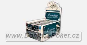 100% plastové karty Poker Range Premium - červené