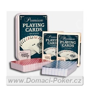 100% plastové karty Poker Range Premium - 2 balíčky