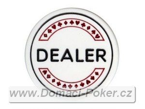 Dealer Button s karetními znaky