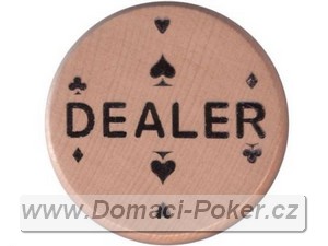 Dealer Button dřevěný