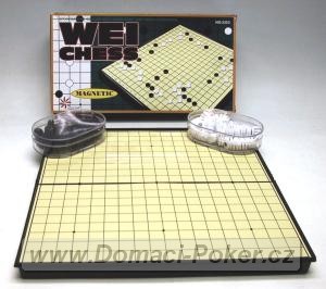 Hrací set na Go magnetický 30 x 30 cm, 19 x 19 linek