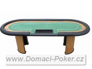 Pokerový stůl - Nevada 4 XXL ovál s dealerem - zelený 