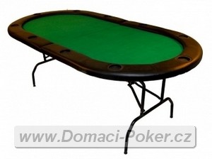 Pokerový stůl ovál 210x105cm se skládací deskou