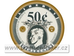 US Bankovky 10,5 gr. - hodnota 50c hnědý
