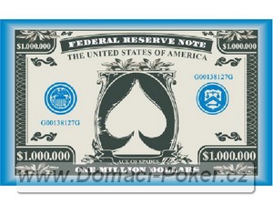 US Bankovky - Plaketa hodnoty 1000.000$ modrá
