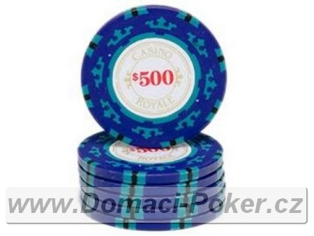 Casino Royal 14gr. - Hodnota 500 - tmav modr