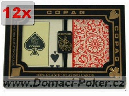 Plastov karty Copag Dual Pack - pokersize - 12pk
