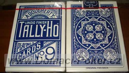 Hrac karty Tally-Ho Fan circle - modr
