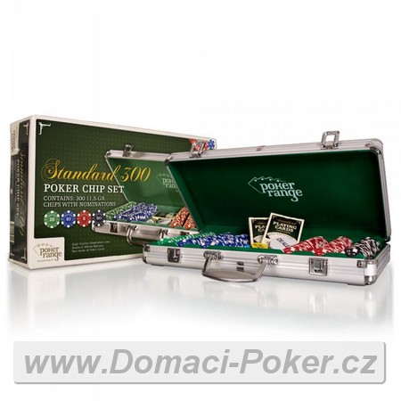 Poker Range 300 s potiskem hodnot 11,5 gr., ALU kufk