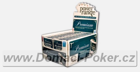 100% plastov karty Poker Range Premium - erven