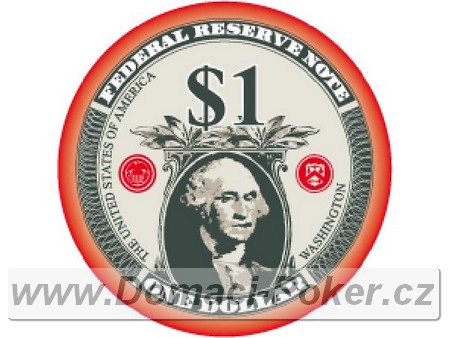 US Bankovky 10,5 gr. - hodnota 1$ erven